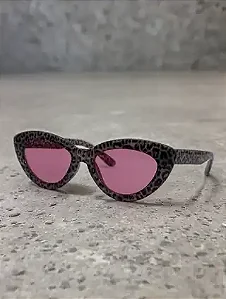 Óculos de Sol JACK Animal Print Rosa Fahalo