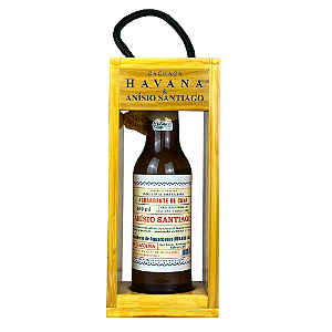 CACHAÇA ANISIO SANTIAGO 600ML C/ SUPORTE MADEIRA ALÇA