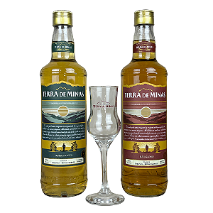 COMBO TERRA DE MINAS AMBURANA E BÁLSAMO 700ML + TAÇA ALAMBIC