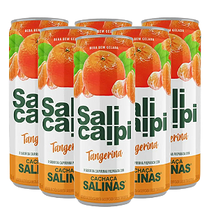 SALICAIP TANGERINA 355ML C/ 6 LATAS