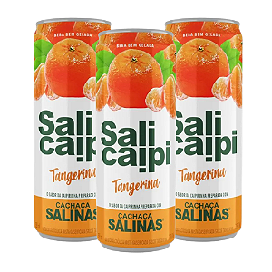 SALICAIP TANGERINA 355ML C/ 3 LATAS