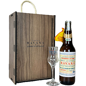 KIT CACHAÇA HAVANA BOX PREMIUM + TAÇA