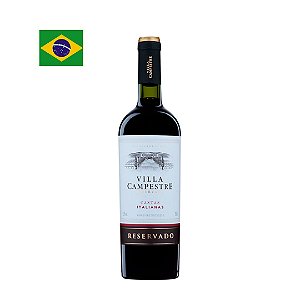 Vinho Villa Campetre Fino Tinto Seco Castas Italianas 750ml