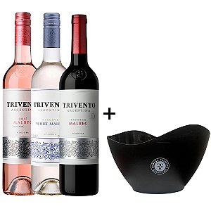Kit Vinho Trivento 750ml + balde