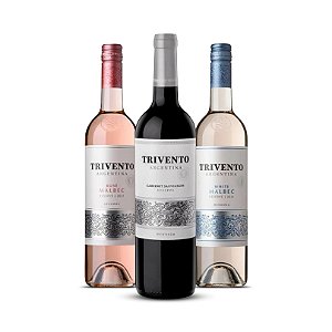 Kit 3 Vinhos Argentinos Trivento Reserve