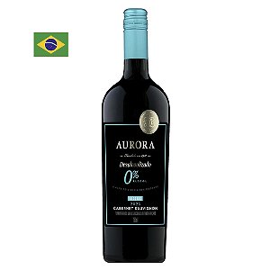 Vinho Aurora Zero Álcool Cabernet Sauvignon Adoçado 750ml