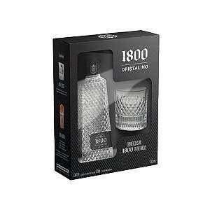 Tequila Mex. 1800 Cristalino 1 Copo 700ml