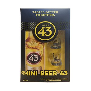 Licor 43 700ml + 2 mini beer