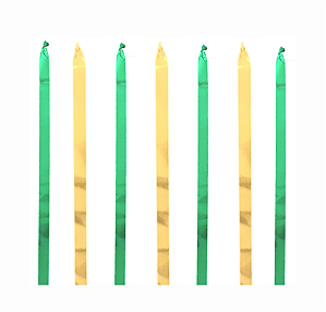 Varal de Fitas Copa do Mundo Verde e Amarelo 50 Metros.