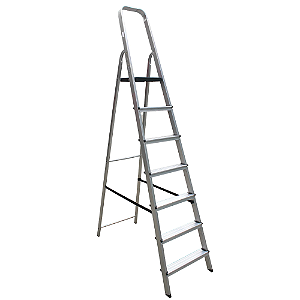 Escada 7 Degraus Alumínio Doméstica PRO Botafogo