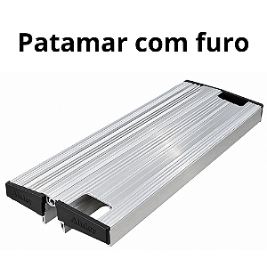 Patamar em Alumínio Com Furo Linha AP / FP 200 Alulev