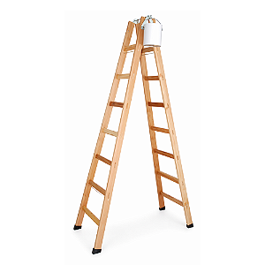 Escada de Madeira Tipo Pintor Nº 10 - 2,90m Profissional Elite Escadas