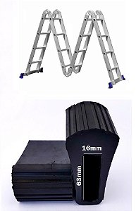 Sapata de Borracha Para Escada Articulada 16x63 (Comauto)