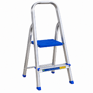 Escada 2 Degraus Alumínio Doméstica Alumasa
