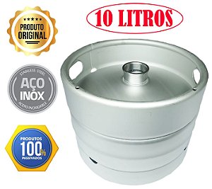Barril de Chope Inox 304 - 10 Litros - BKI