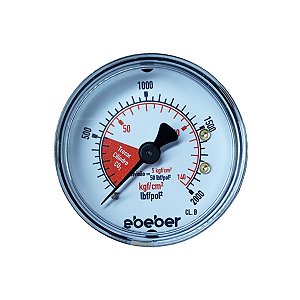 Manômetro de Alta para Regulador de CO2 - Ebeber/ Wika