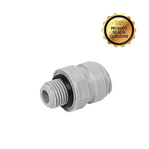 Conector Rosca Macho BSP 1/4 x 3/8 Tubo - DMFIT