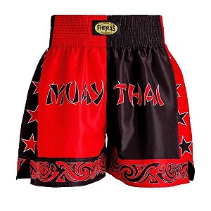 Short de Muay Thai Poliester Bicolor