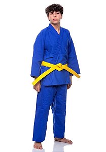 Kimono Judô Trançado Azul