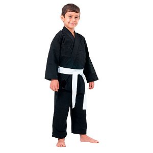 kimono Reforçado Infantil kids Preto