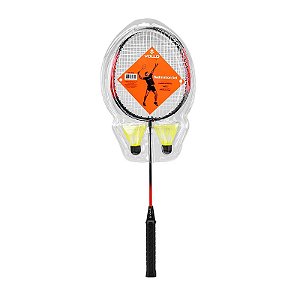 Kit Badminton 2 Raquetes e 2 Petecas Vollo