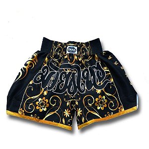 Short de Muay Thai Poliéster Tribal Bicolor