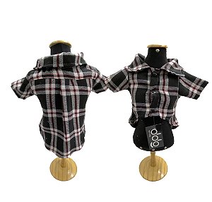 Camisa Xadrez de Tactel para Cachorro - Elite Moda Pet