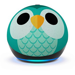Caixa de Som Speaker Amazon Echo Dot Kids Edition - Com Alexa - 5ª Geração - Wi-Fi/Bluetooth - Kids Owl