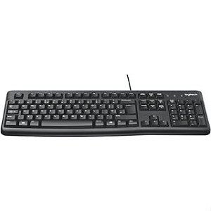 Teclado Logitech K120 USB Padrão Inglês