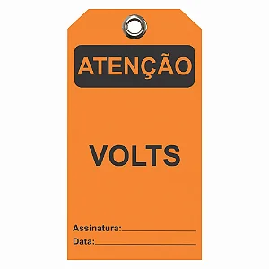 Etiqueta de Atenção - Volts