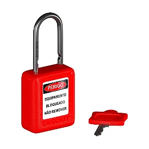 Cadeado de Bloqueio Haste Inox 6,3 mm de diâmetro e 25 mm de altura