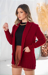 Cardigan Rita De Tricot Com Bolso