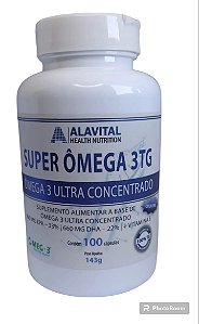 SUPER OMEGA 3 TG  MEG3 - 100 CAPS -  ALAVITAL