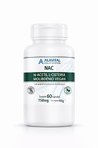 NAC N-ACETIL L-CISTEÍNA 60 CAPS - ALAVITAL