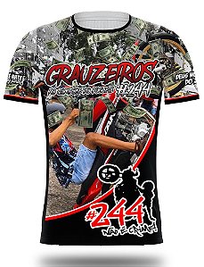 Camiseta família do grau #244 não é crime / grau não é crime / 244 moto  motocicleta - total - no sense