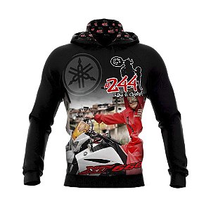 Baby Look Raglan Moto Grau XT 660 Manga Longa