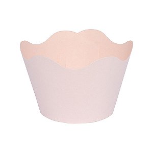 Rosa Blush - Forminha Saia Cupcake P (10 und)