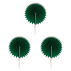 Verde Folha - Mini Leque Topper