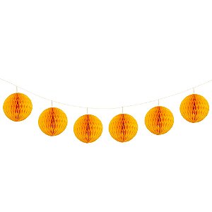 Amarelo Queimado - Guirlanda Mini Globo