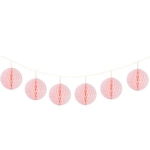 Rosa Iogurte - Guirlanda Mini Globo