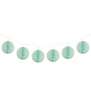 Verde Menta - Guirlanda Mini Globo
