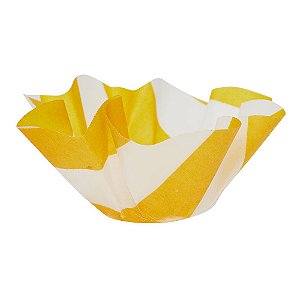 Listra Amarelo Queimado - Forminha de doce Vegetal (10und)