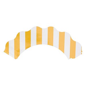 Listra Amarelo Queimado  - Saia Cupcake G (10 und)