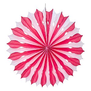 Vermelho Cereja Listra - Leque