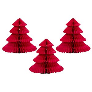 Vermelho Cereja - Arvore de Natal P (3 und)