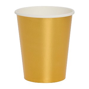 Dourado - Copo de papel 270 ml (10 un)