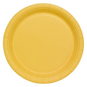 Amarelo Quindim - Prato de Papel 18cm (10 und)