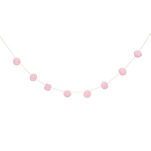 Rosa Blush - Guirlanda Pompom