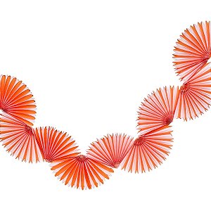 Laranja Listra - Guirlanda Leque