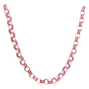 Xadrez Vermelho - Guirlanda Corrente (45 elos)